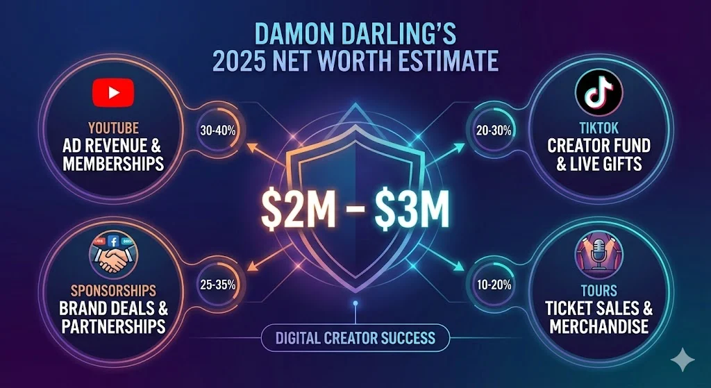 damon darling net worth