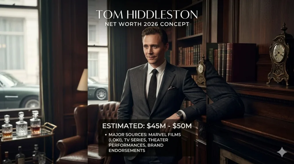Tom Hiddleston net worth
