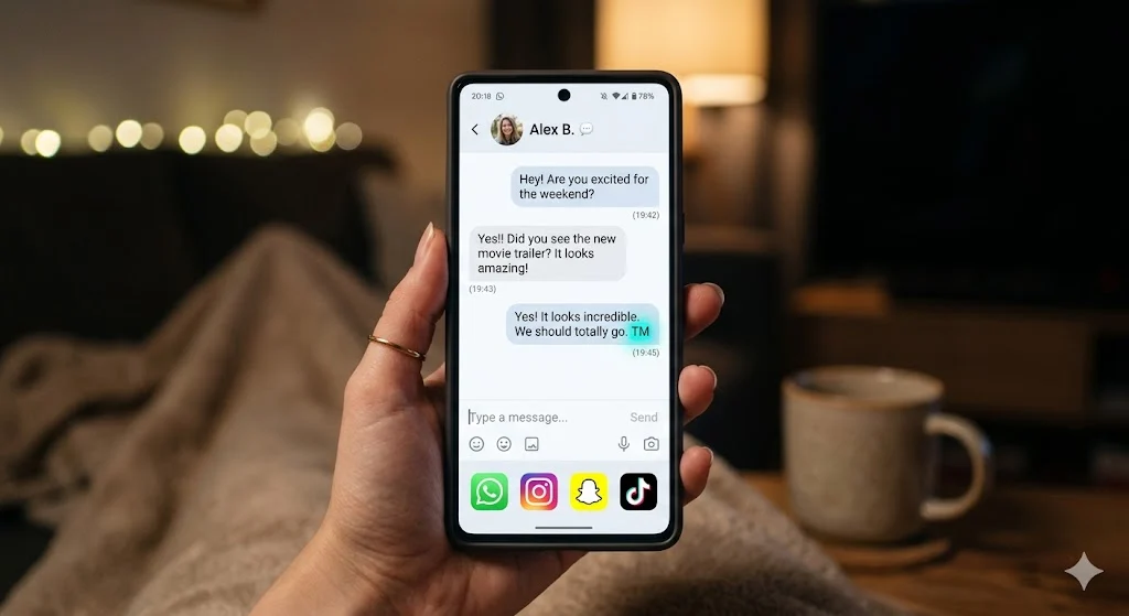What Does TM Mean in Text