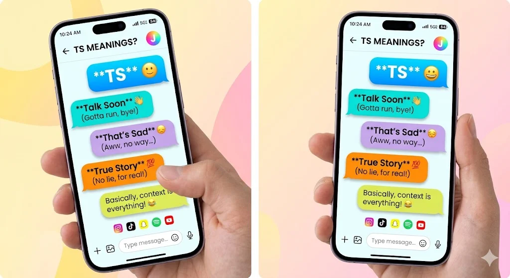 What Does TS Mean in Text